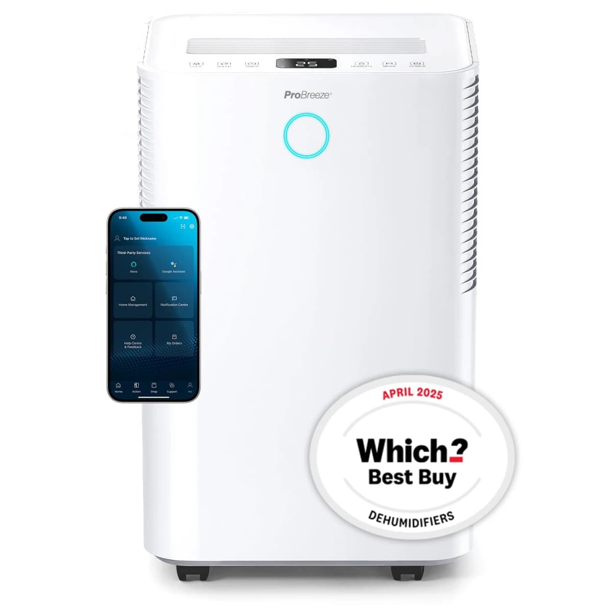 Pro Breeze 20L OmniDry WiFi Dehumidifier